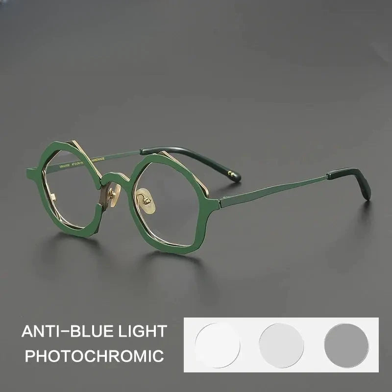 Unisex Oval Full Rim Titanium Reading Glasses 970100 — view 5 | Rx Spectacle