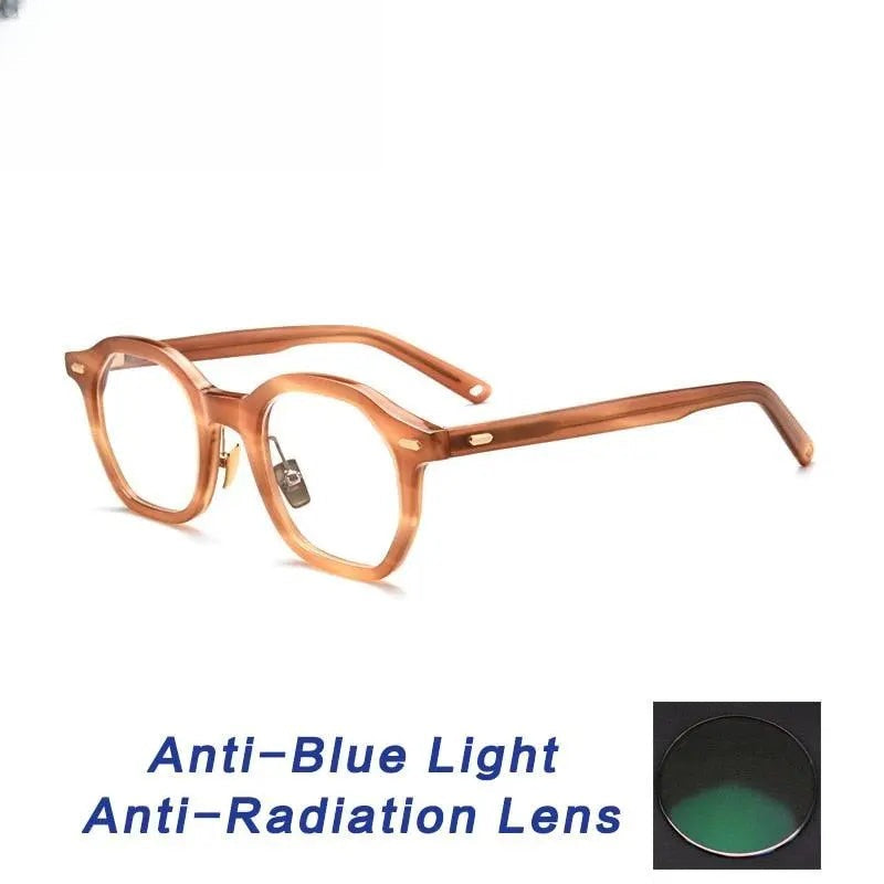 Unisex Square Full Rim Acetate Prescription Glasses Gxj33 — view 10 | Rx Spectacle