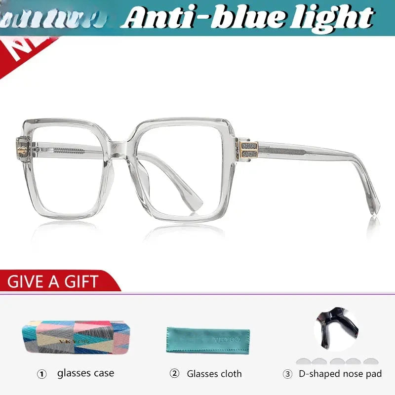 Women's Square Full Rim TR90 Reading Glasses 392280 — view 4 | Rx Spectacle