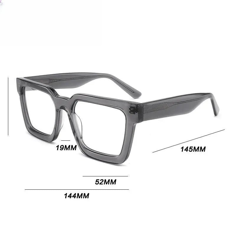 Unisex Square Full Rim Acetate Prescription Glasses Gxyj793 — view 8 | Rx Spectacle