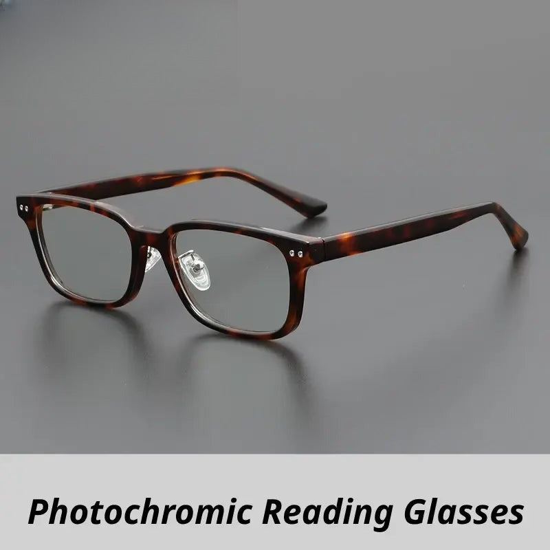 Unisex Square Full Rim Titanium Reading Glasses G83077 — view 1 | Rx Spectacle