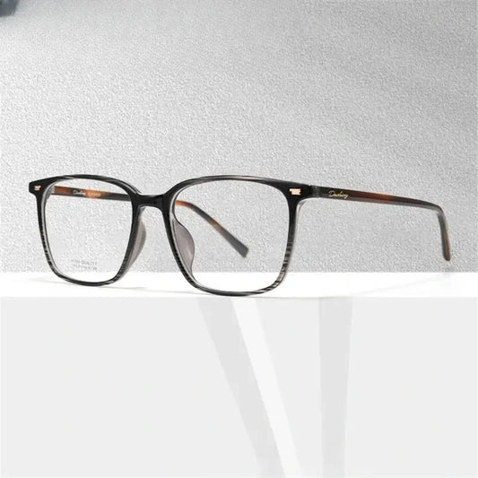 Unisex Square Full Rim Titanium Prescription Glasses 611038 — view 1 | Rx Spectacle