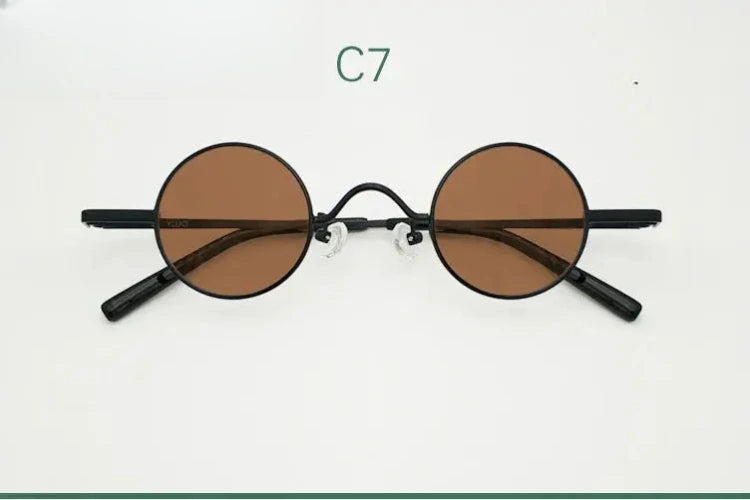 Unisex Round Full Rim Alloy Prescription Glasses 3836 — view 7 | Rx Spectacle