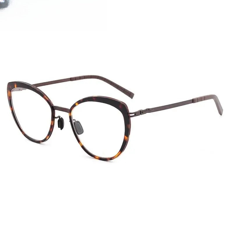 Women's Cat Eye Full Rim Acetate Prescription Glasses 8908 — view 2 | Rx Spectacle