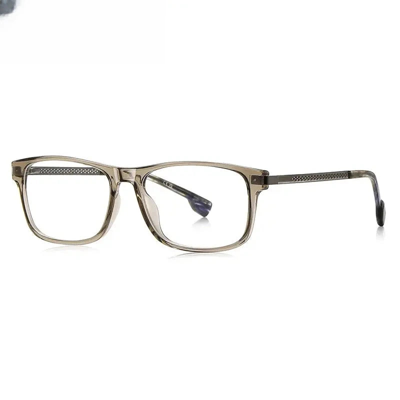 Unisex Square Full Rim Titanium Prescription Glasses 73204 — view 6 | Rx Spectacle