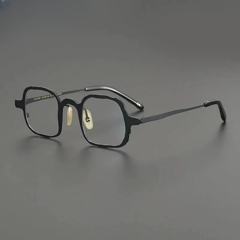 Unisex Irregular Full Rim Titanium Prescription Glasses 670086 — view 4 | Rx Spectacle