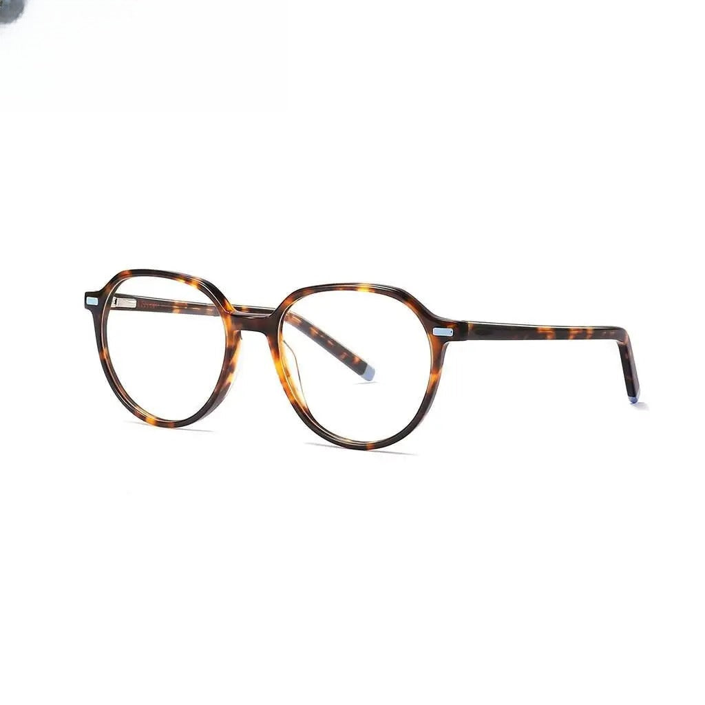 Unisex Oval Full Rim Acetate Prescription Glasses 9043 — view 3 | Rx Spectacle