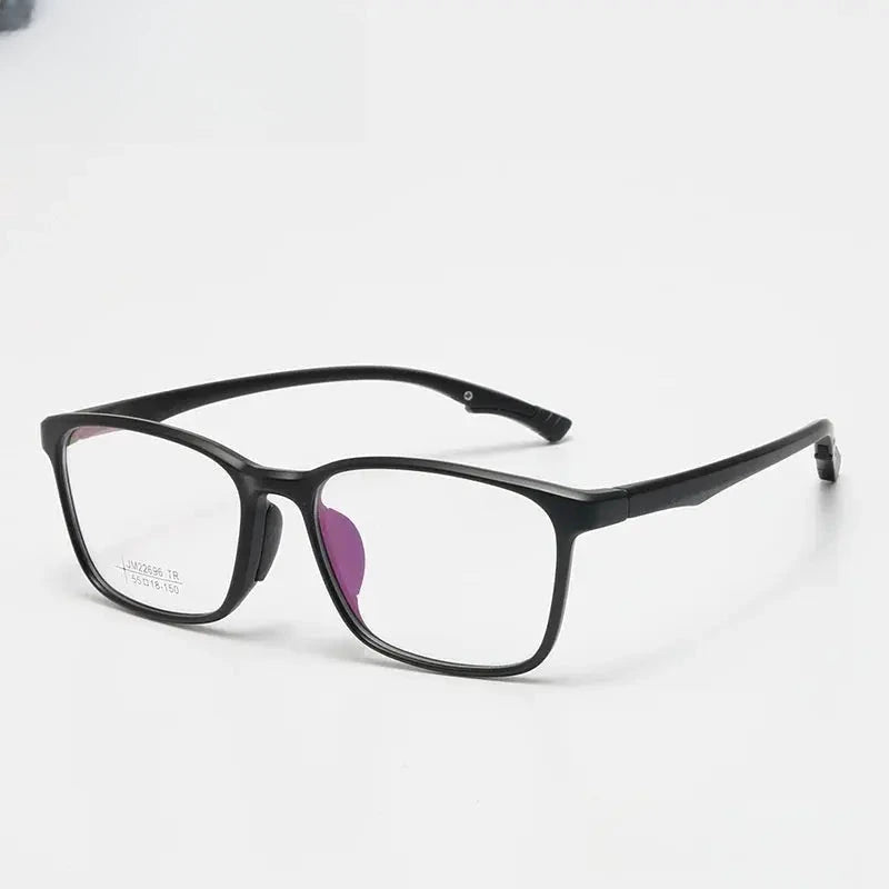 Unisex Square Full Rim Titanium Prescription Glasses 722696 — view 7 | Rx Spectacle