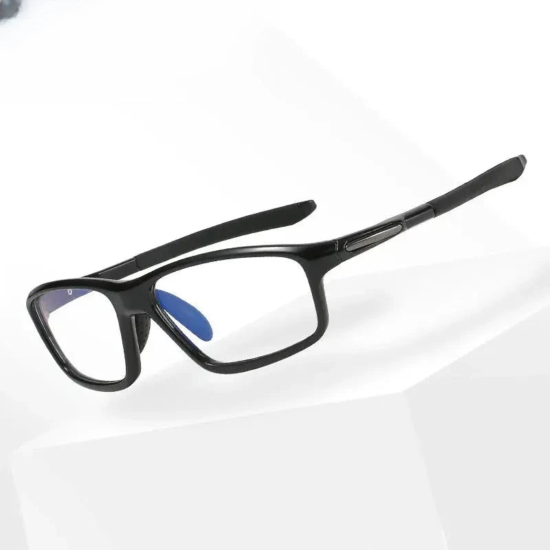 Men's Square Full Rim Titanium Sports Glasses 818080 — view 1 | Rx Spectacle