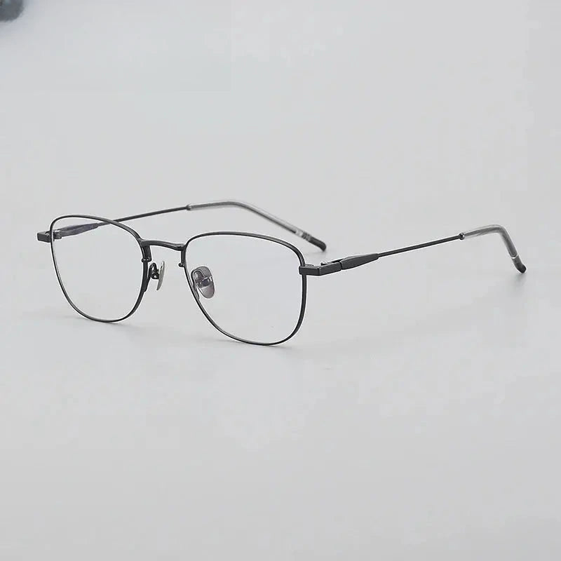 Unisex Polygon Full Rim Titanium Prescription Glasses 887465 — view 7 | Rx Spectacle