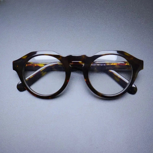 Unisex Round Full Rim Acetate Oversized Prescription Glasses Gxyj1197 — view 1 | Rx Spectacle