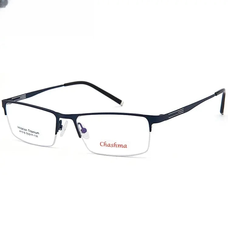 Women's Browline Semi-Rimless Alloy Prescription Glasses 881518 — view 3 | Rx Spectacle