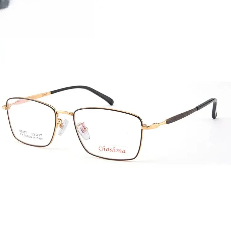 Women's Polygon Full Rim Titanium Prescription Glasses 31174 — view 3 | Rx Spectacle