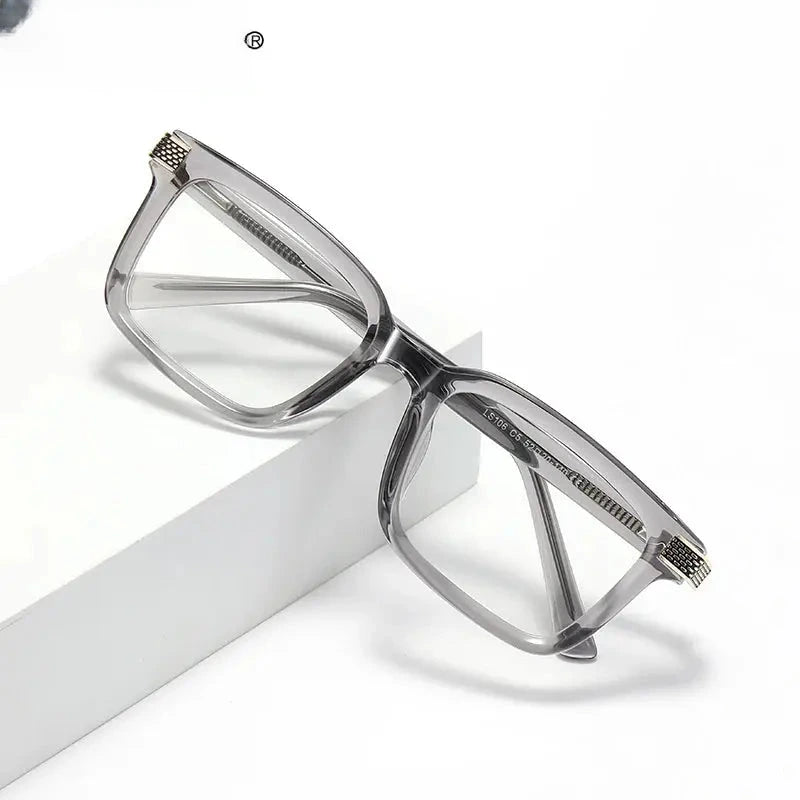 Unisex Square Full Rim Titanium Reading Glasses 67106 — view 1 | Rx Spectacle