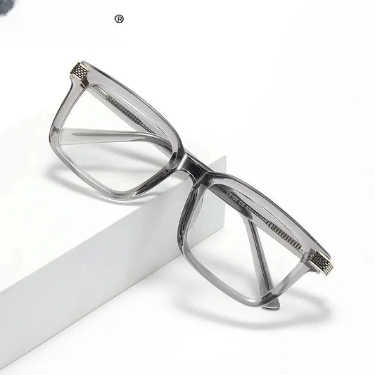 Unisex Square Full Rim Titanium Reading Glasses 67106 — view 1 | Rx Spectacle