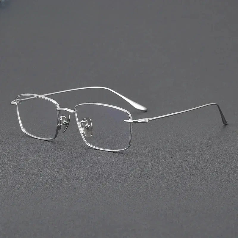 Men's Polygon Full Rim Titanium Prescription Glasses 778417 — view 4 | Rx Spectacle