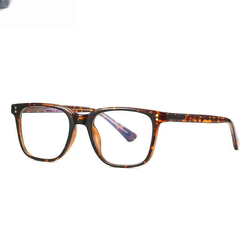 Unisex Square Full Rim Titanium Reading Glasses 2082 — view 8 | Rx Spectacle