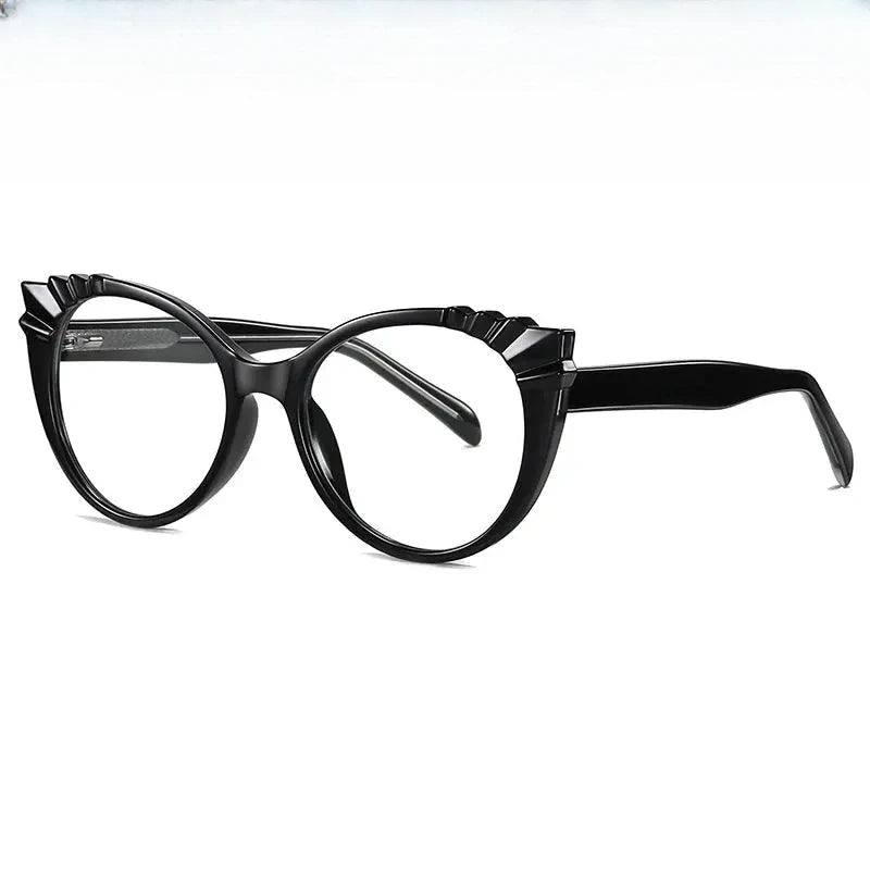 Unisex Cat Eye Full Rim TR90 Prescription Glasses 4 — view 1 | Rx Spectacle