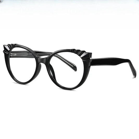 Unisex Cat Eye Full Rim TR90 Prescription Glasses 4 — view 1 | Rx Spectacle