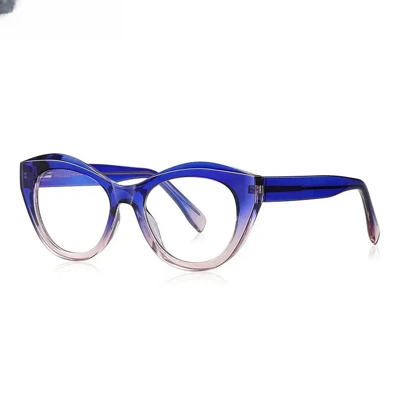 Women's Cat Eye Full Rim Reading Glasses Pfd2168 — view 10 | Rx Spectacle