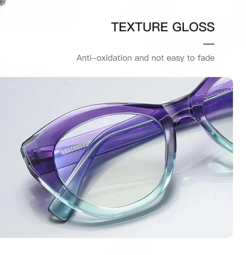 Women's Cat Eye Full Rim Reading Glasses Pfd2168 — view 15 | Rx Spectacle