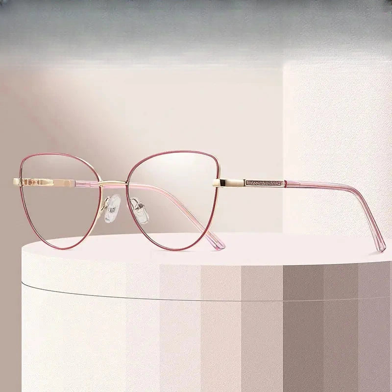 Unisex Cat Eye Full Rim Alloy Prescription Glasses 991501 — view 1 | Rx Spectacle
