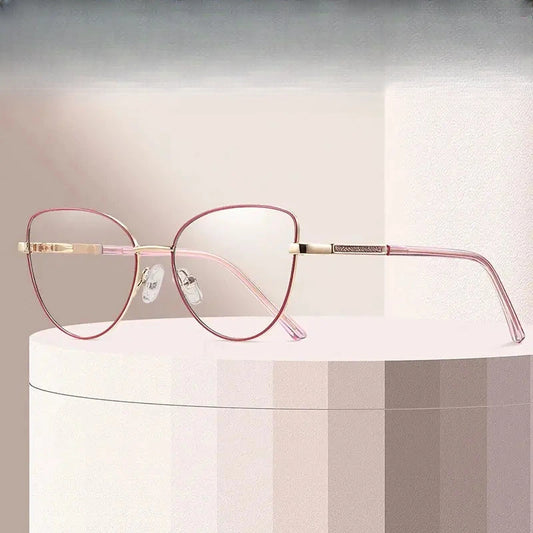 Unisex Cat Eye Full Rim Alloy Prescription Glasses 991501 — view 1 | Rx Spectacle