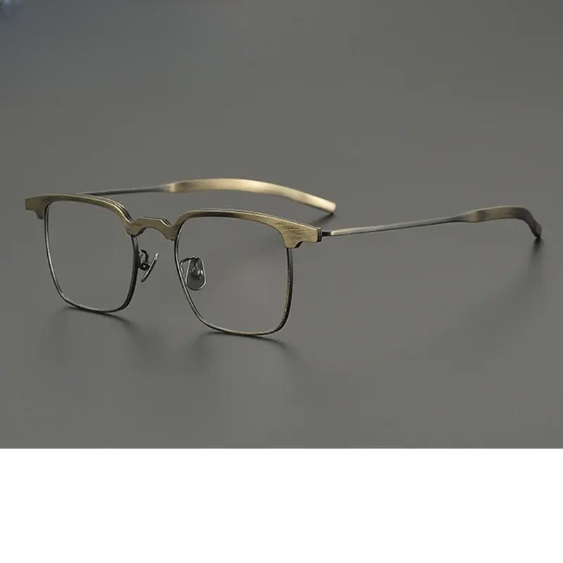 Women's Browline Full Rim Titanium Prescription Glasses 785860 — view 1 | Rx Spectacle