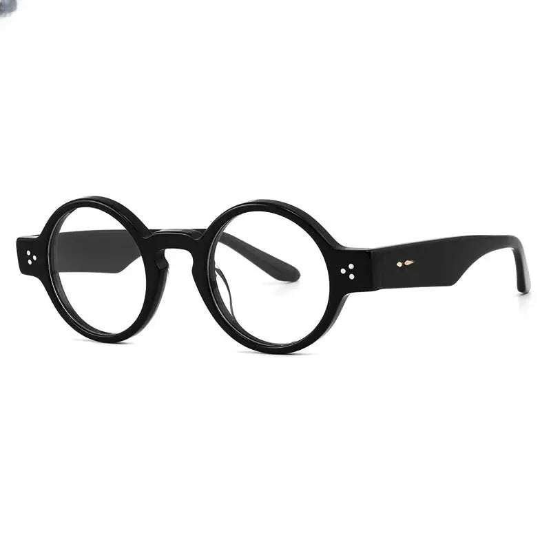 Unisex Round Full Rim Acetate Prescription Glasses Gxyj-1175 — view 7 | Rx Spectacle