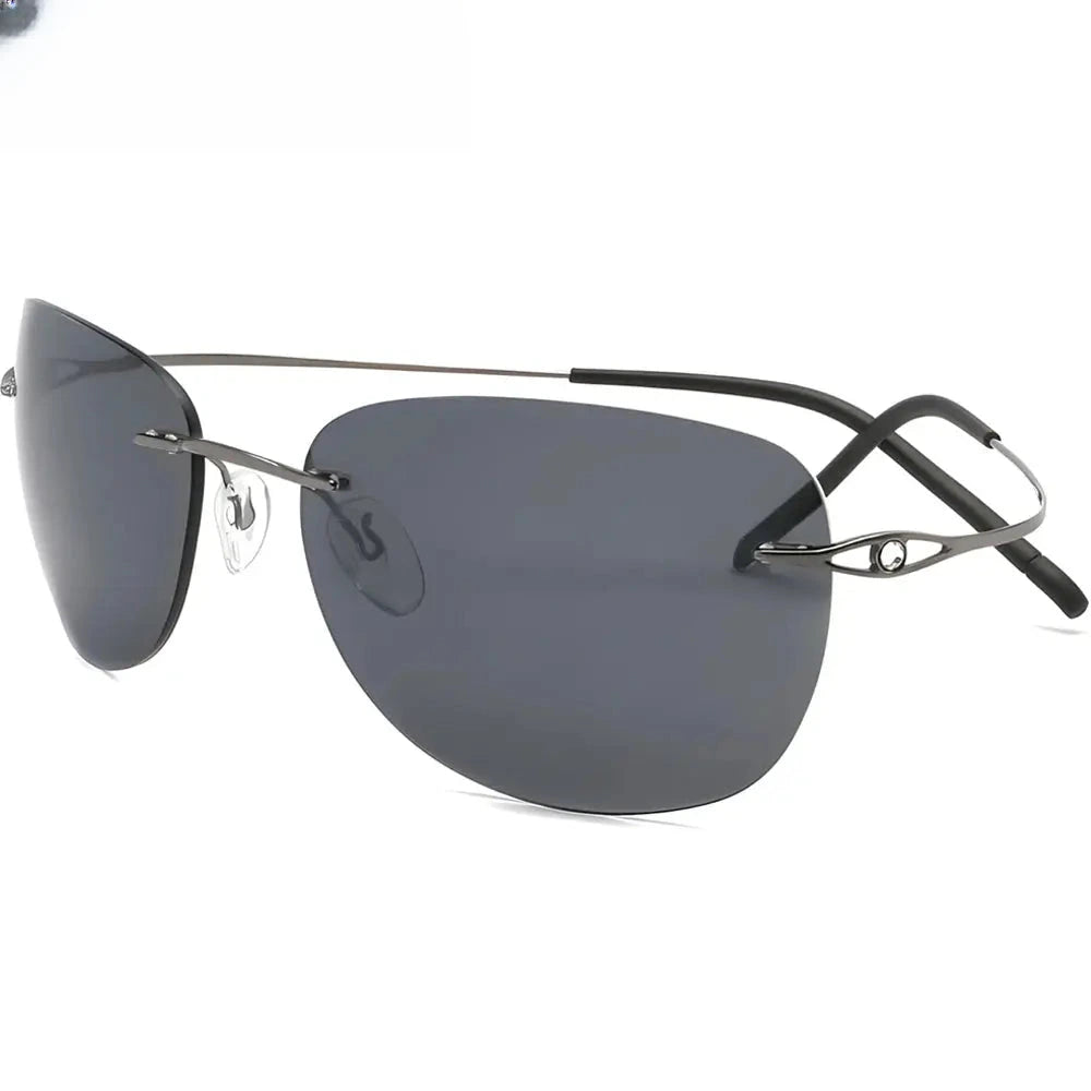 Women's Oval Rimless Titanium Prescription Glasses 426802 — view 1 | Rx Spectacle
