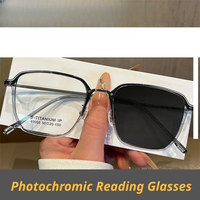 Unisex Polygon Full Rim Titanium Reading Glasses 82005 — view 1 | Rx Spectacle