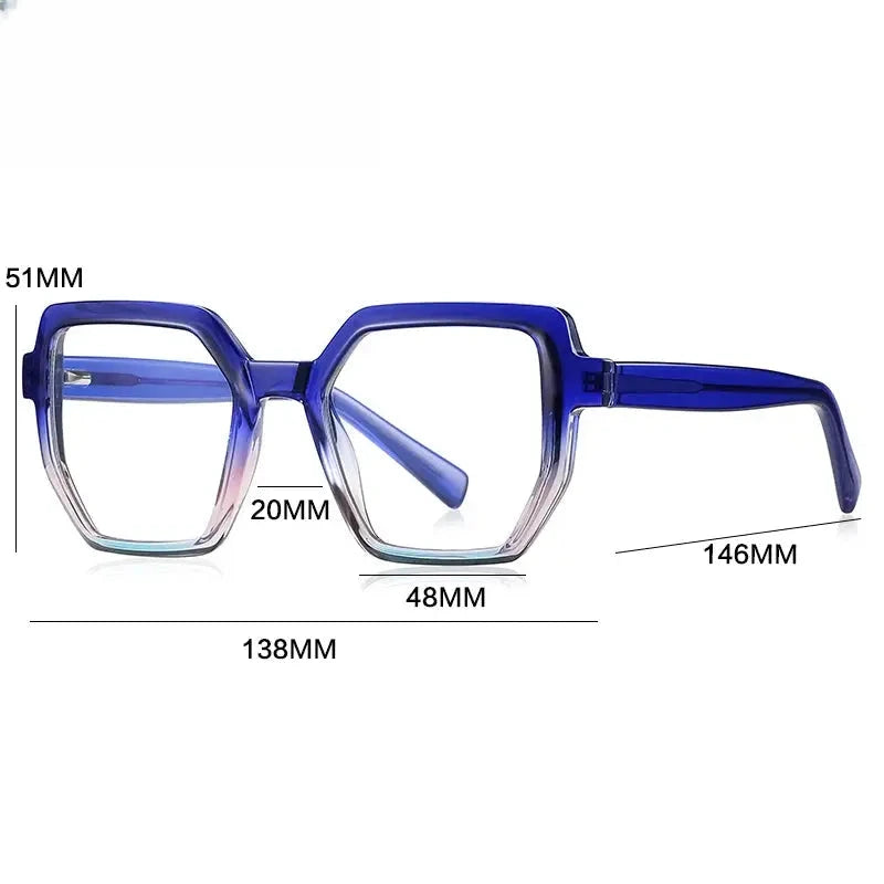 Women's Cat Eye Full Rim Titanium Reading Glasses G2143 — view 2 | Rx Spectacle