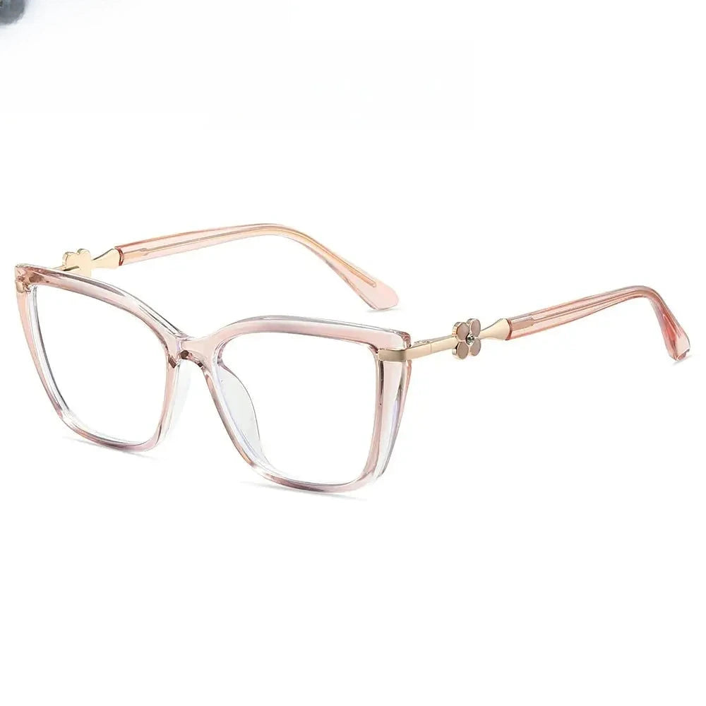 Women's Butterfly Full Rim Titanium Prescription Glasses 783004 — view 5 | Rx Spectacle