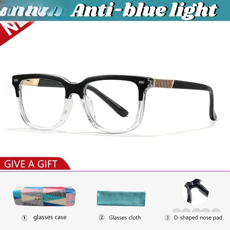 Unisex Square Full Rim TR90 Reading Glasses 360030 — view 7 | Rx Spectacle
