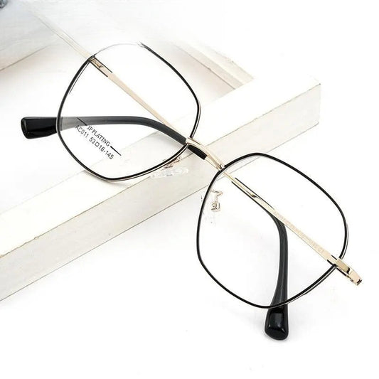 Unisex Polygon Full Rim Alloy Prescription Glasses AC011 — view 1 | Rx Spectacle