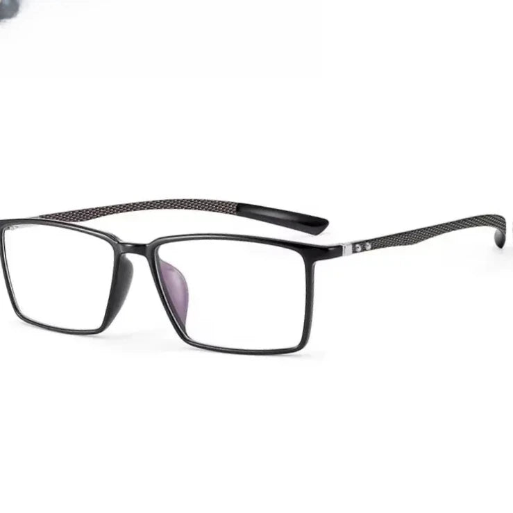 Women's Square Full Rim Titanium Prescription Glasses 61135 — view 6 | Rx Spectacle
