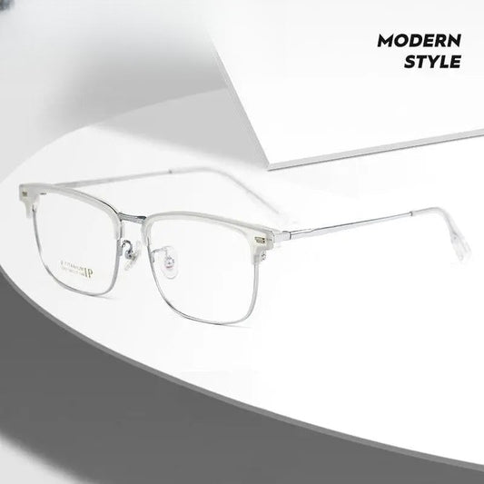 Men's Square Full Rim Titanium Prescription Glasses 2322BJ — view 1 | Rx Spectacle