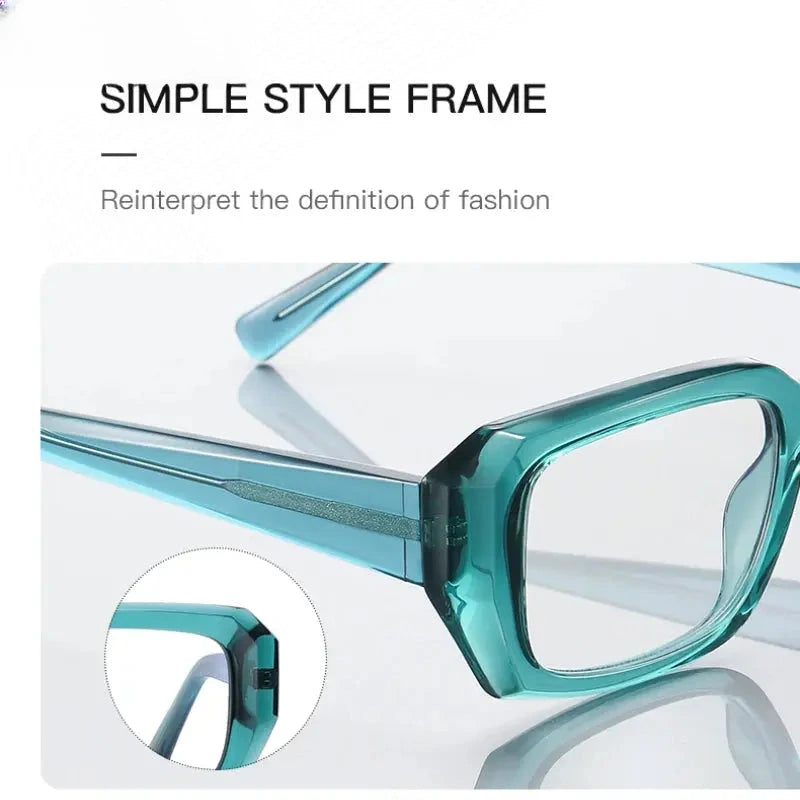 Women's Square Full Rim TR90 Reading Glasses 2154 — view 4 | Rx Spectacle