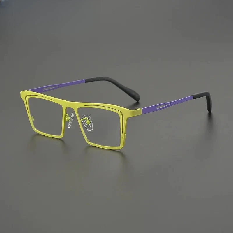 Unisex Browline Full Rim Titanium Prescription Glasses G85879 — view 3 | Rx Spectacle