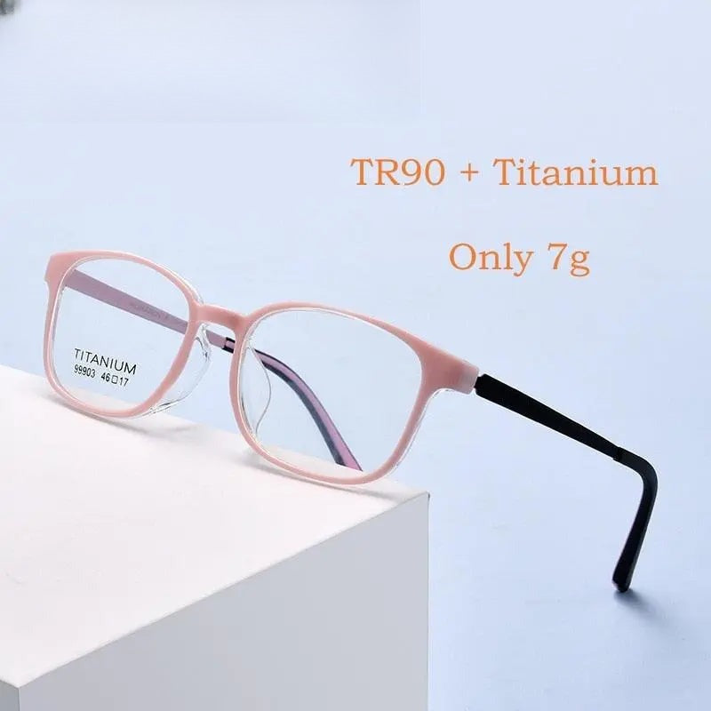 Unisex Square Full Rim Titanium Prescription Glasses 99903t — view 1 | Rx Spectacle