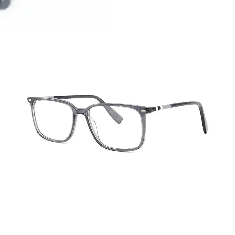 Unisex Square Full Rim Acetate Prescription Glasses 9021 — view 3 | Rx Spectacle