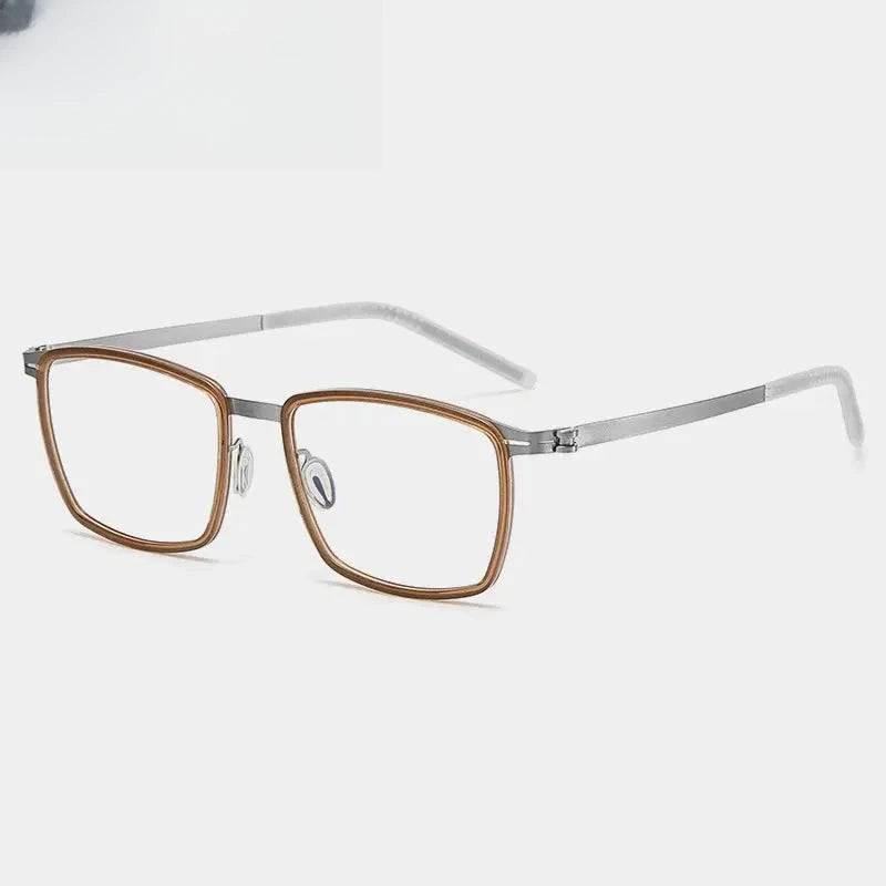 Men's Square Full Rim Acetate Prescription Glasses Gxyj-1187 — view 9 | Rx Spectacle