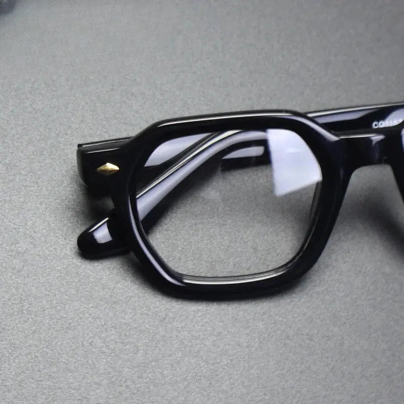 Unisex Polygon Full Rim Acetate Flat Top Prescription Glasses Gxyj1501 — view 4 | Rx Spectacle