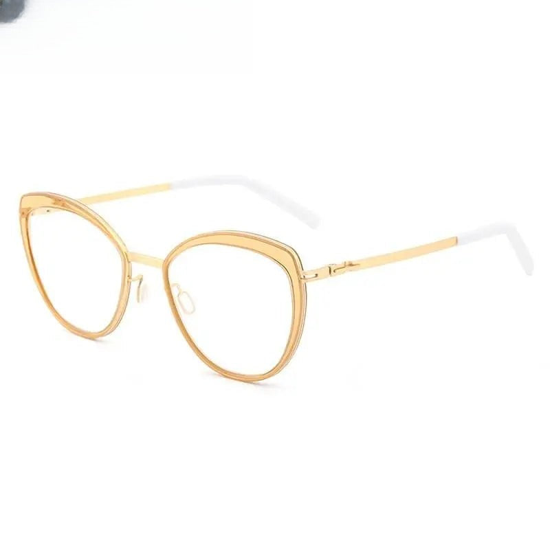 Women's Cat Eye Full Rim Acetate Prescription Glasses 8908 — view 5 | Rx Spectacle