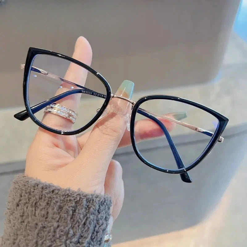Women's Cat Eye Full Rim TR90 Prescription Glasses Y3024 — view 1 | Rx Spectacle