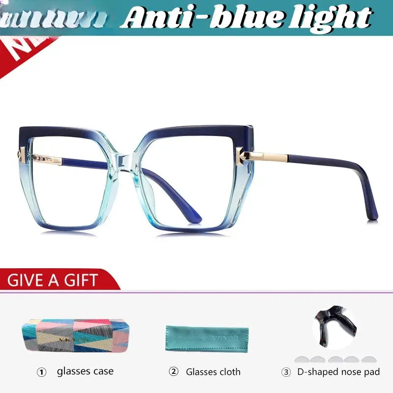 Women's Butterfly Full Rim TR90 Reading Glasses 512267 — view 4 | Rx Spectacle