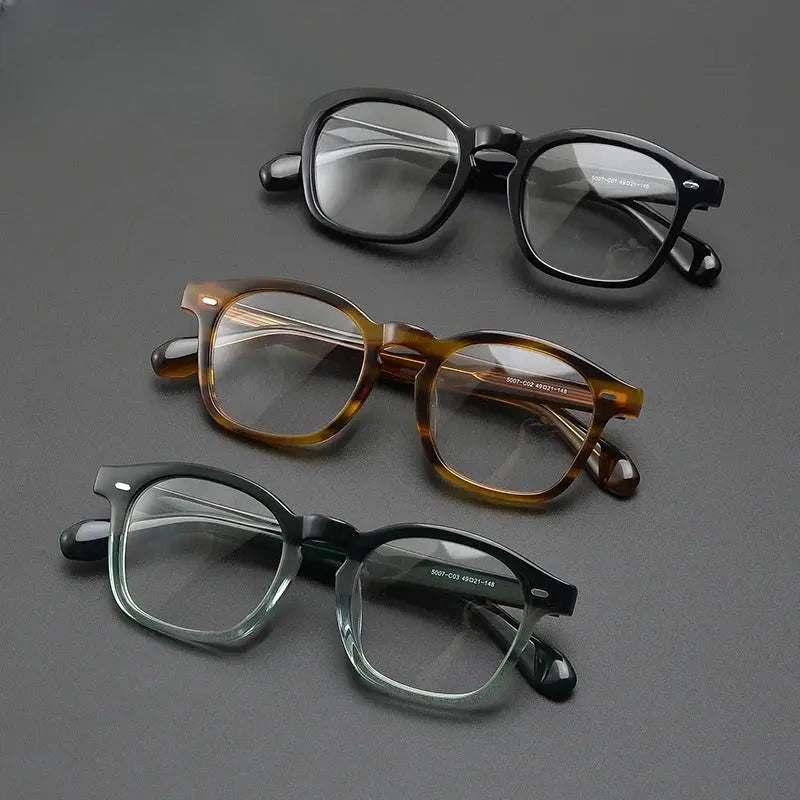Unisex Square Full Rim Acetate Prescription Glasses Gxyj1516 — view 3 | Rx Spectacle