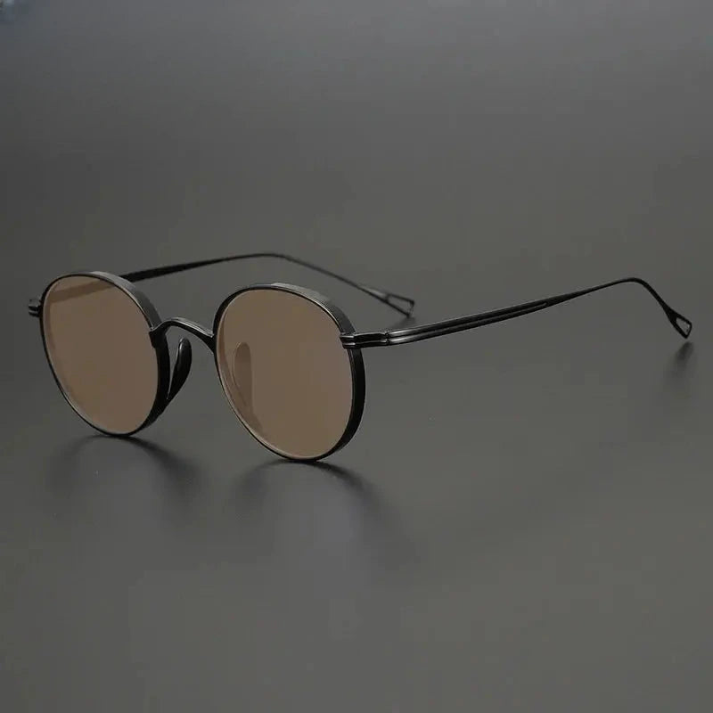 Unisex Oval Full Rim Titanium Prescription Glasses 131524 — view 23 | Rx Spectacle