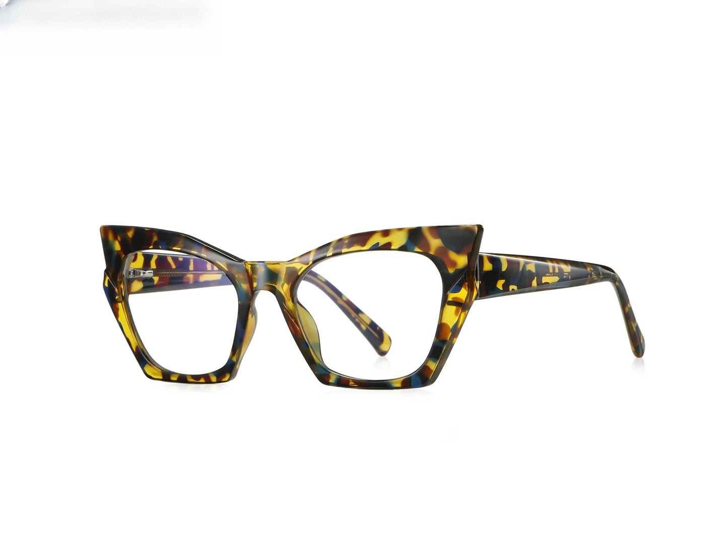 Unisex Cat Eye Full Rim Titanium Reading Glasses 2158 — view 9 | Rx Spectacle