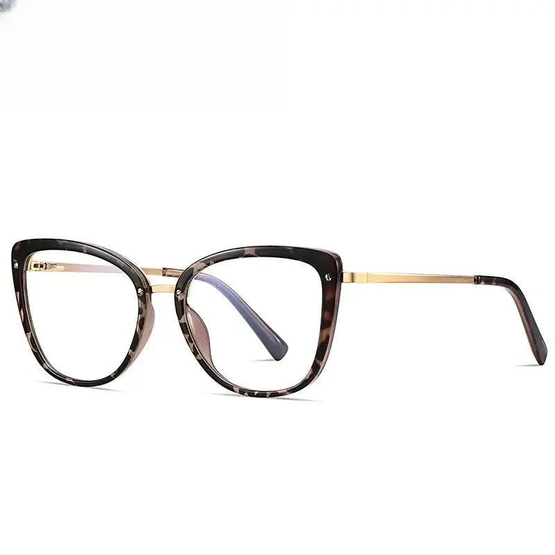 Women's Cat Eye Full Rim TR90 Prescription Glasses 882076 — view 7 | Rx Spectacle